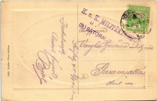 1915 Sátoraljaújhely, Megyeháza. Gojdies Vilma kiadása + "K.u.K. Militärzensur (3.) Sátoraljaúj...