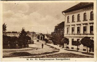 1933 Szentgotthárd, M. kir. állami reálgimnázium. Vitéz Bene István kiadása (EK)