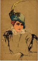 Lady with hat. Verlag Gruner & Simon. Grusi 2007. s: F. Rumpf