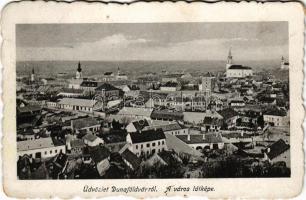 1918 Dunaföldvár, látkép. Somló Manó kiadása (EK)