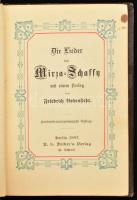 Die Lieder des Mirza-Schaffy mit einem Prolog von Friedrich Bodenstedt. Berlin, 1887, R. v. Decker&#...