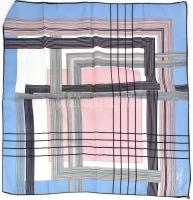 Fiorini kézzel szegett kékes kendő, szép állapotban, jelzéssel, 75x75 cm