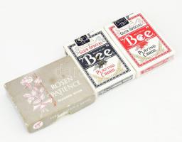 3 pakli francia kártya, közte Piatnik