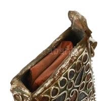 Ezüst(Ag) zománcozott amulett tartó, jelzés nélkül, bruttó: 52,2 g