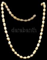 Tenyésztett gyöngy nyaklánc, h: 46 cm