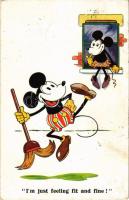 1931 I'm just feeling fit and fine! - Mickey Mouse. Walter E. Disney, A.R. i. B. 1795. (fl)