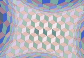 Vasarely Victor (1908-1997): CHEYT-STRI-TON. Heliogravűr, papír. Neuchatel, Éditions du Griffon kiad...