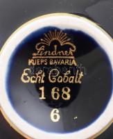 Bavaria arany csipkemintás váza, jelzéssel, hibátlan, m: 8 cm