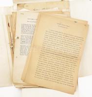 cca 1930-70 Schablik Sándor tanácsköztársasági forradalmár, későbbi munkásőr parancsnok okmányai, kéziratai, közte Csepel Művek területén az 1956-os forradalom (ellenforradalom) utólagos rekonstruálása más tollából, stb. Érdekes, átnézésre érdemes, egy kisebb mappányi anyag!