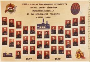 cca 1930-70 Schablik Sándor tanácsköztársasági forradalmár, későbbi munkásőr parancsnok okmányai, ké...