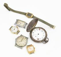 Vegyes óra tétel mechanikus zseb és karórákkal, alkatrésznek