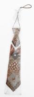 Ausztrál madártollakkal ékesített nyakkendő, m: 41 cm