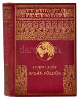 Ligeti Lajos (1902-1987): Afgán földön. Magyar Földrajzi Társaság Könyvtára. Bp.,[1938], Franklin-Társulat, 219+3 p.+16 (kétoldalas fekete-fehér képtáblákkal) t. Szövegközti és egészoldalas térképekkel illusztrált. Kiadói dúsan aranyozott félvászon sorozatkötésben, kopott borítóval.