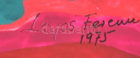 Lajos Ferenc (1912-1998): Igézet. Akvarell, papír. Jelzett 40x30 cm