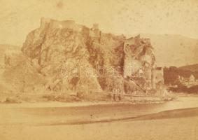 cca 1886 Déchy Mór (1851-1917): "Les ruines du chateau d'Outskhour". Atskuri/Atsquri ...