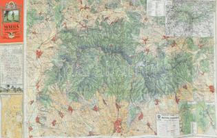 1933 A Mátra hegység, Kirándulók térképe 6/a sz., 1 : 50.000, M. Kir. Állami Térképészet, 99×61 cm