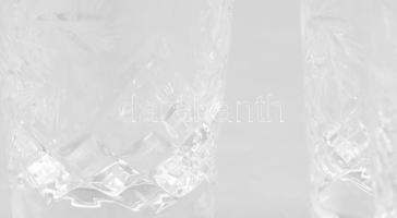 Kristály pálinkás pohár, kupica készlet. Hat személyes, hibátlan 5,5 cm