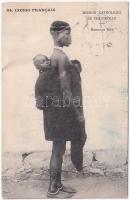 1907 Maman et Bébé. Congo Francais. Mission Catholique de Brazzaville / African folklore (Rb)