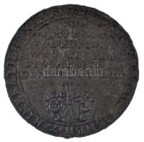 Német Államok ~1600-1700. Orvosi-alkimista emlékérem ónötvözetből (21,41g/49mm) T:F
German States ~...
