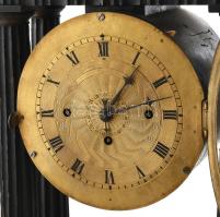 cca 1860-1910 naptáras kandallóóra, "házmesteróra", kis sérüléssel és hiánnyal. Hibátlan, ...