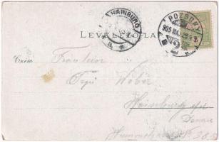 1905 Pozsony, Pressburg, Bratislava; Mélyúti Szent Mária Lourdes-i kápolna. Duschinsky G. kiadása / ...