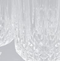 Kristály borospohár garnitúra, 6 db, jelzés nélkül, hibátlan, m: 16 cm