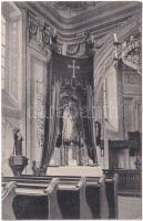 1909 Liptóújvár, Liptovsky Hrádok; Kincstári római katolikus templom, Rákóczi oltár / Catholic church, interior, altar (EK)