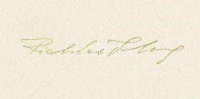 Richter Ilona (1928-): Gyümölcsök. Lavírozott tus, papír, jelzett, paszpartuban. Lap teteje kissé fo...