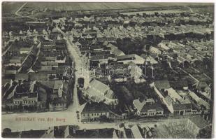 1915 Barcarozsnyó, Rozsnyó, Rosenau, Rasnov; Rosenau von der Burg / látkép a várból. H. Gust kiadása / general view from the castle (EB)