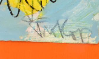 Prokop Péter (1919-2003): Mindig a nap felé, 1985. Vegyes technika, papír, jelezve jobbra lent, háto...