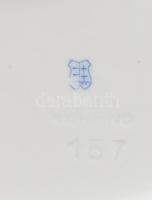 Herendi, Óherendi pipacs mintás kínáló tál. Kézzel festett, jelzett, kis kopással d: 30 cm