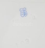 2 db Herendi, Óherendi pipacs mintás mély tányér. Kézzel festett, jelzett, egyiken kis lepattanás, m...