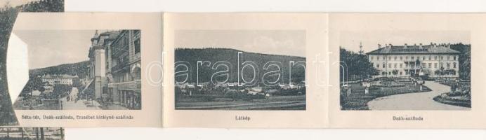 1917 Bártfa, Bártfafürdő, Bardejovské Kúpele, Bardiov, Bardejov; Főforrás és fedett sétány. Horovitz...