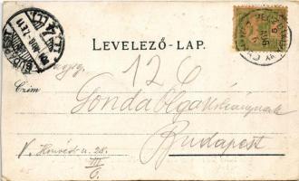 1904 Felka, Velká (Poprád, Magas-Tátra, Vysoké Tatry); Die hohe Tátra von der Poprád-Felkaer Straße ...