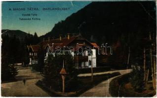 Barlangliget, Höhlenhain, Tatranská Kotlina (Tátra, Magas Tátra, Vysoké Tatry); Vaskapu nyaraló / villa (fa)