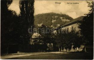 1912 Vihnye, Vihnyefürdő, Kúpele Vyhne; Hell és Licskó ház, villák. Joerges kiadása 1912. / villas, spa (EK)