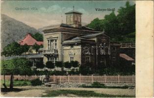 1921 Vihnye, Vihnyefürdő, Kúpele Vyhne; Gecsányi villa / spa, villa (Rb)