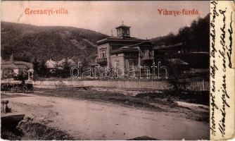 1903 Vihnye, Vihnyefürdő, Kúpele Vyhne; Gecsányi villa / spa, villa (EM)