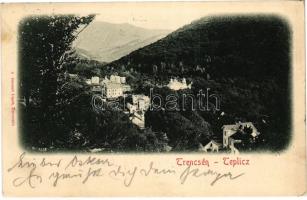 1901 Trencsénteplic, Trencianske Teplice; látkép. Gansel Lipót 5. / general view (EK)