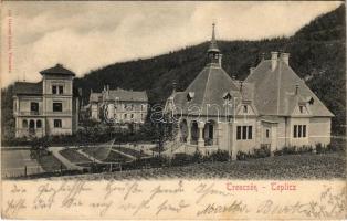 1902 Trencsénteplic, Trencianske Teplice; Wally, Hungária és Mon Plaisir nyaraló. Gansel Lipót 129. / villas (EK)