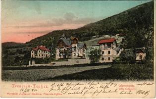 1904 Trencsénteplic, Trencianske Teplice; Göpfert villa. Wertheim Zsigmond kiadása / villa, spa (EK)