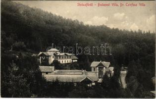 1913 Stószfürdő, Stoósz-fürdő, Kúpele Stós; Budapest és Dr. Czirfusz villa. Wlaszlovits Gusztáv kiadása 102. / villas, spa