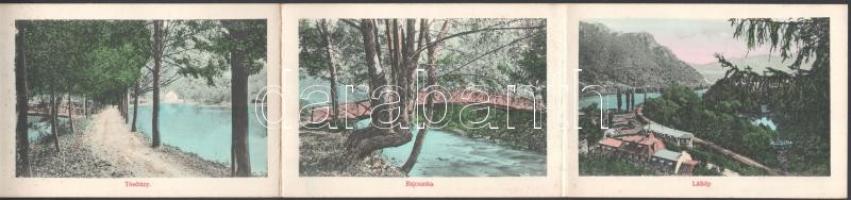 cca 1910 Rajecfürdő Felvidék (Rajecké Teplice, SK) 12 lapos képes leporello / Leporello with 12 imag...