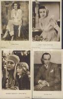 11  db régi főleg külföldi színészlap közte Greta Garbo