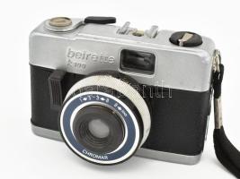 Beirette K100 fényképezőgép Chromar objektívvel, bőr tokjában