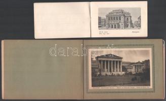 cca 1920 Budapest 12 db látképet tartalmazó füzet, szép állapotban zsinórfűzéses kötéssel. Hozzá egy...