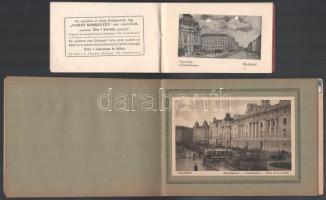 cca 1920 Budapest 12 db látképet tartalmazó füzet, szép állapotban zsinórfűzéses kötéssel. Hozzá egy...