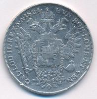 Olasz Államok / Lombardia-Velence 1824M 1S Ag "I. Ferenc" (25,41g) T:F foglalatnyom, ph. I...