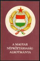 1980-1986 3 db alkotmány: A Magyar Népköztársaság alkotmánya, Románia Szocialista Köztársaság alkotmánya (x2)