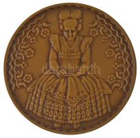 Csúcs Viktória (1934-) DN "Mezőkövesd" kétoldalas bronz emlékérem (60mm) T:AU